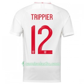 Camisolas de Futebol Inglaterra Trippier 12 Equipamento Principal Copa do Mundo 2018 Manga Curta